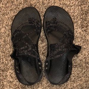 Chacos with toe strap